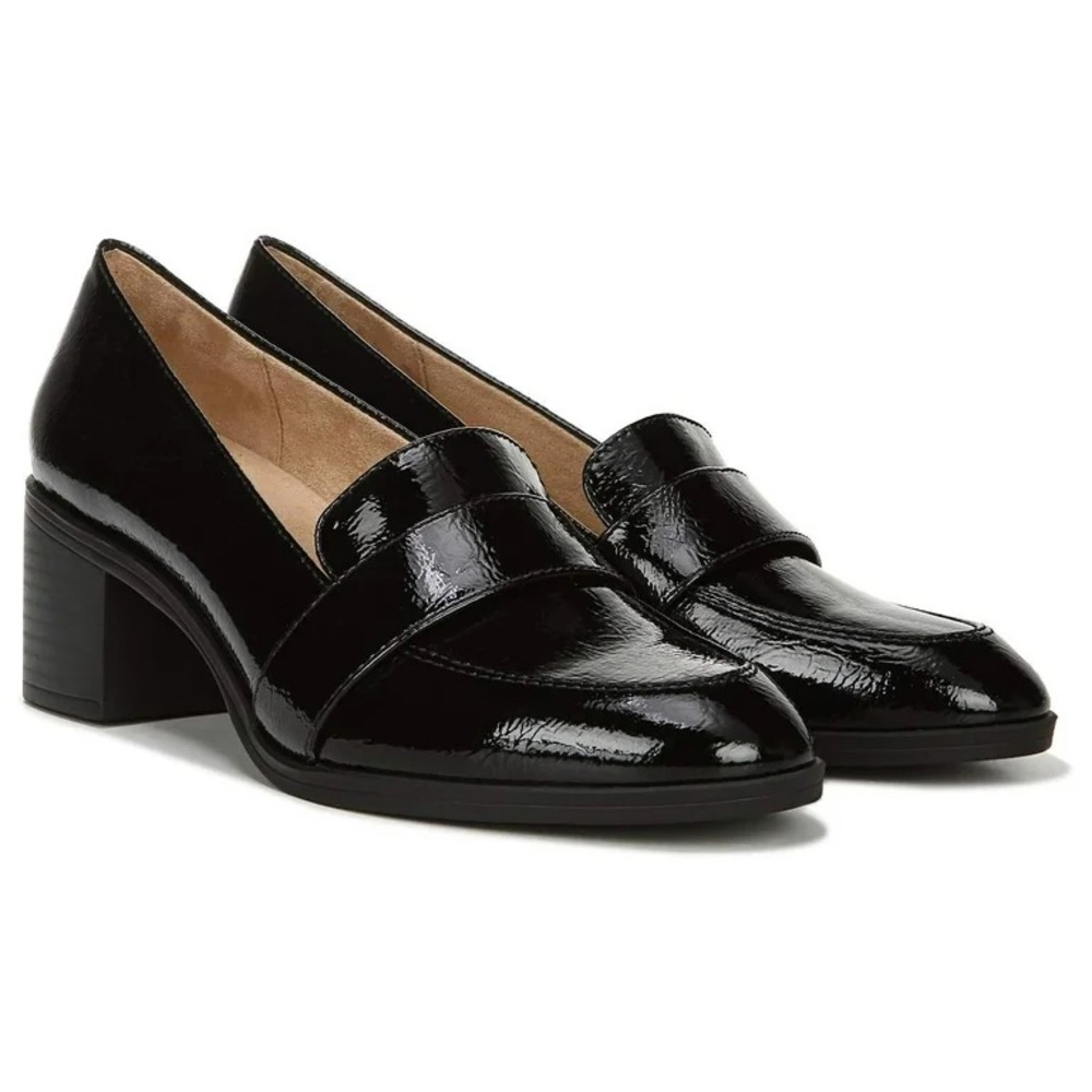 🖤Lifestride Velocity Black Block Heel Loafers Size 7.5 Good Condition🖤